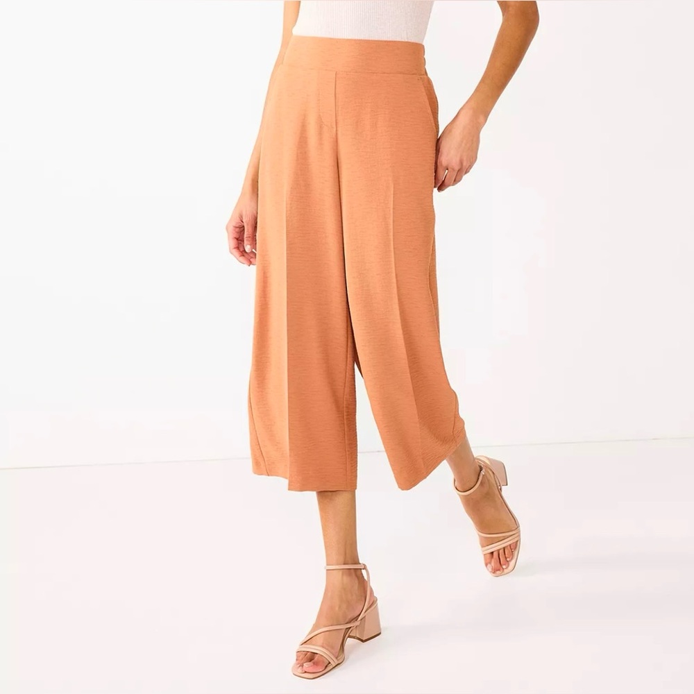 NWT Nine West High Rise Crop Wide Leg Pants Sz 2X